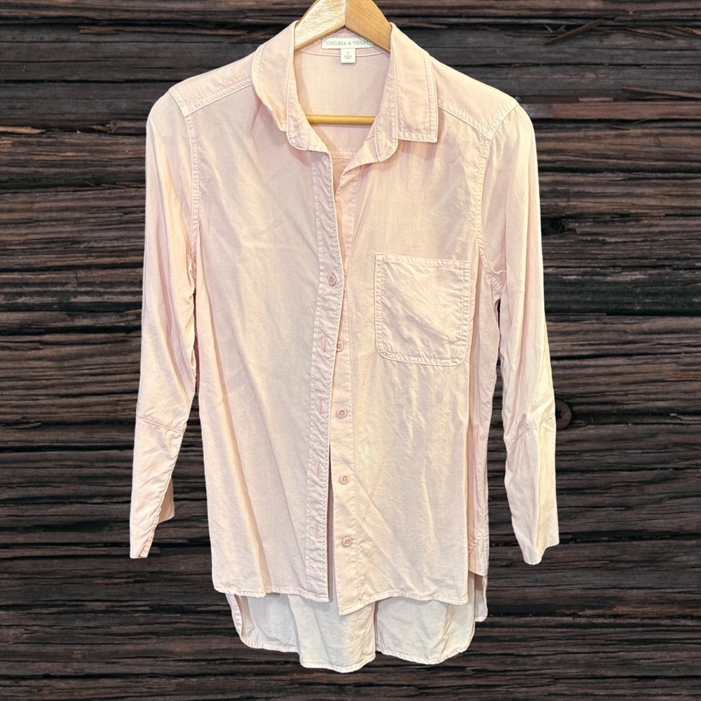 Chelsea & Violet Pink Button Down Shirt
